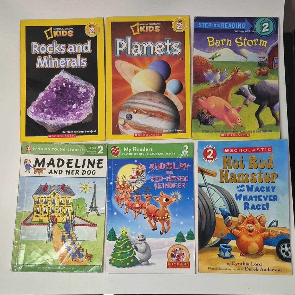 Lot of 6 Level 2 Picture Books National Geographic Kids Step Into Reading